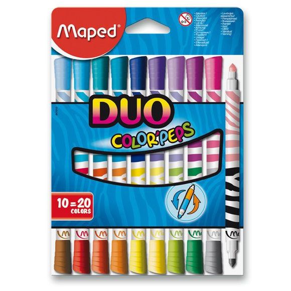 Activa 0081-9847010 Fixky MAPED Color Peps Duo, 20 farieb