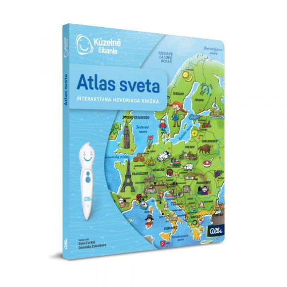 Albi C96 Kúzelné čítanie Kniha Atlas sveta