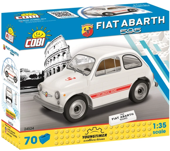 Cobi stavebnica 24524 Fiat 500 Abarth 595, 70ks