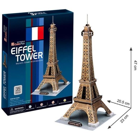 CubicFun 17C044 3D Puzzle Eiffelova veža 35 dielikov