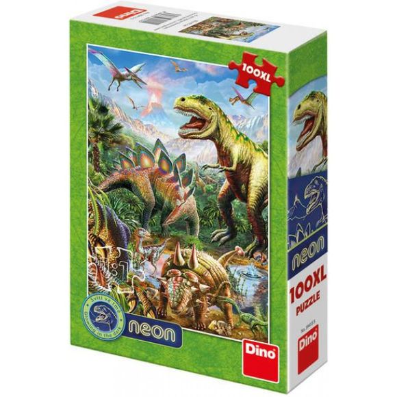 Dino 394155 puzzle 100XL Svet dinosaurov