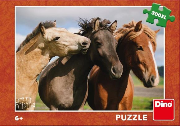 Dino 472266 puzzle 300XL Farebné kone