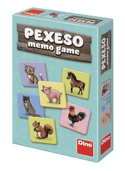 Dino 621985 Pexeso Zvieratká, pevné kartičky