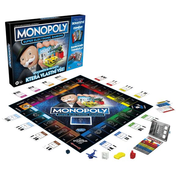 Hasbro Monopoly E8978 Super elektronícke bankovníctvo