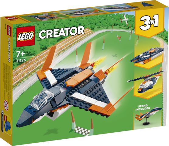 LEGO® Creator 3 v 1 31126 Nadzvuková stíhačka