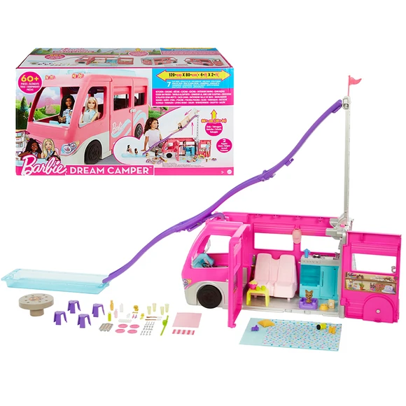 Mattel Barbie HCD46 Karavan snov s obriou šmykľavkou