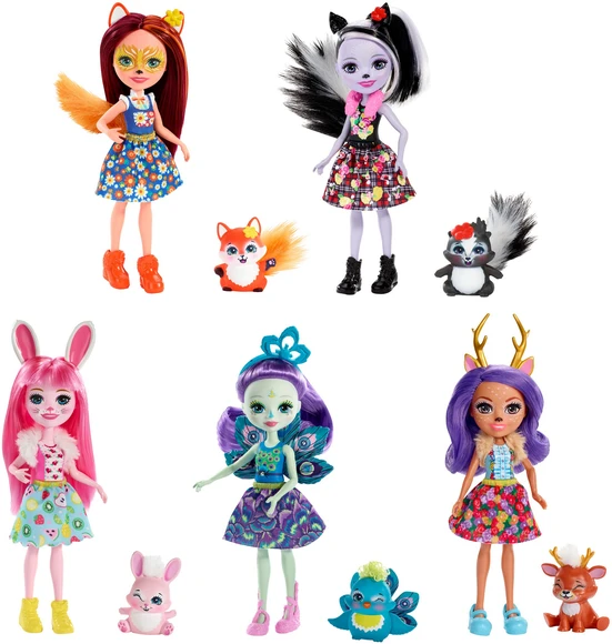 Mattel Enchantimals DVH87 bábika so zvieratkom