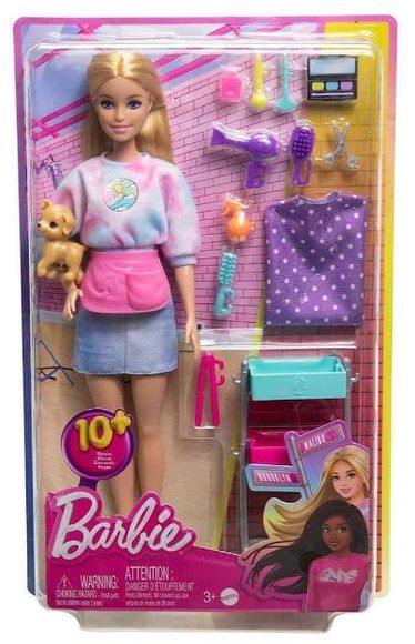 Mattel HNK95 Barbie Malibu stylistka