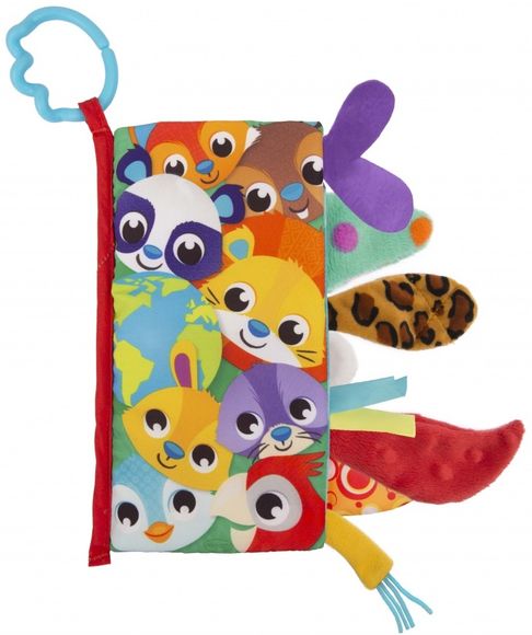 Playgro 0187967 textilná knižka so zvieratkami