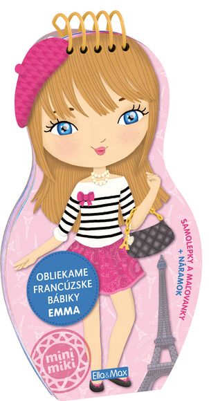 Presco 1801 Obliekame francúzke bábiky Emma - omaľovanka
