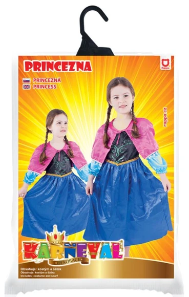 Rappa 104938 Frozen Anna kostým, 4-6 rokov (S)
