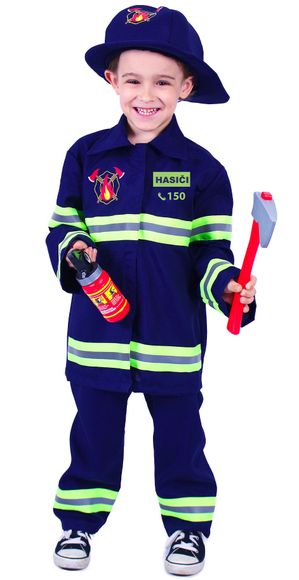 Rappa 210530 Kostým hasič detský veľ.L