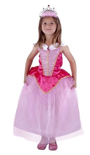 Rappa 210592 Kostým princezná, 4-5 rokov, ružová (S)