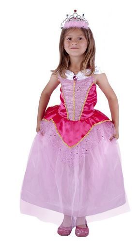 Rappa 210707 Kostým princezná, 6-8 rokov, ružová (M)