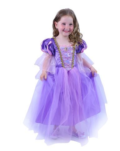 Rappa 210875 Kostým princezná Fialka, 6-8 rokov (M)
