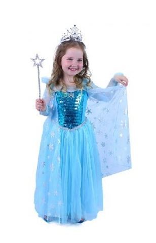 Rappa 210899 Kostým snehová princezná, 4-6 rokov (S)