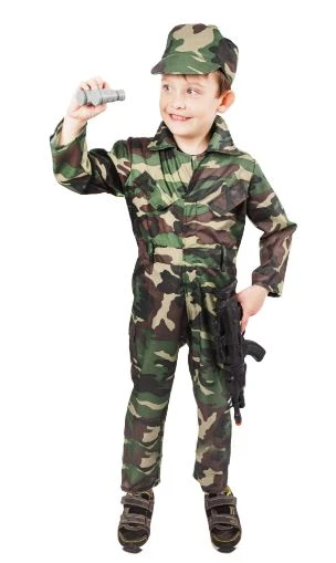 Rappa 210974 Kostým vojak detský, 4-6 rokov (S)