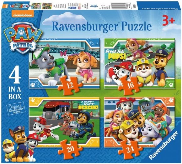 Ravensburger 069361 puzzle 4v1 Tlapková Patrola