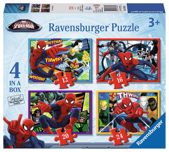 Ravensburger 073634 Disney Spider-Man 4v1
