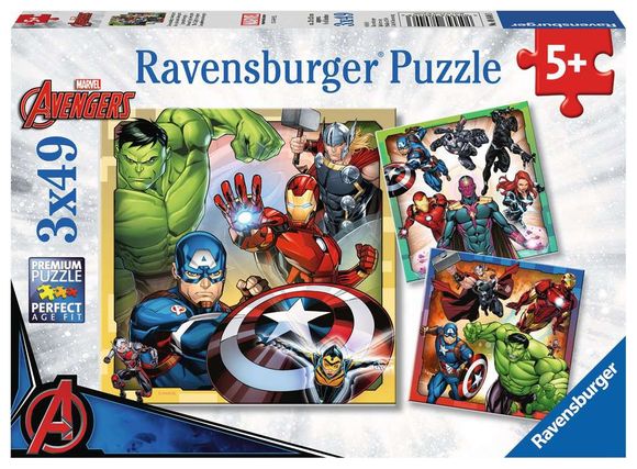 Ravensburger 080403 Marvel Avengers 3x49 dielikov