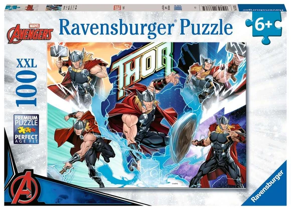 Ravensburger 133765 Puzzle 100 Marvel hero: Thor