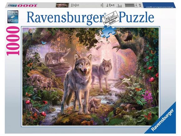 Ravensburger 151851 puzzle 1000 Rodina vlkov v lete