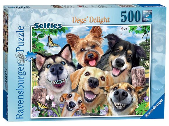 Ravensburger 164257 puzzle 500 Psie selfie