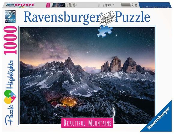 Ravensburger 173181 Puzzle 1000 Dolomitské veže Taliansko