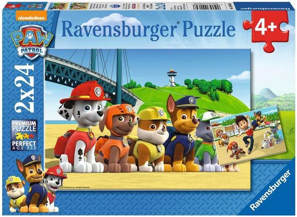 Ravensburger puzzle 090648 2x24 Tlapková patrola, Statočné psy