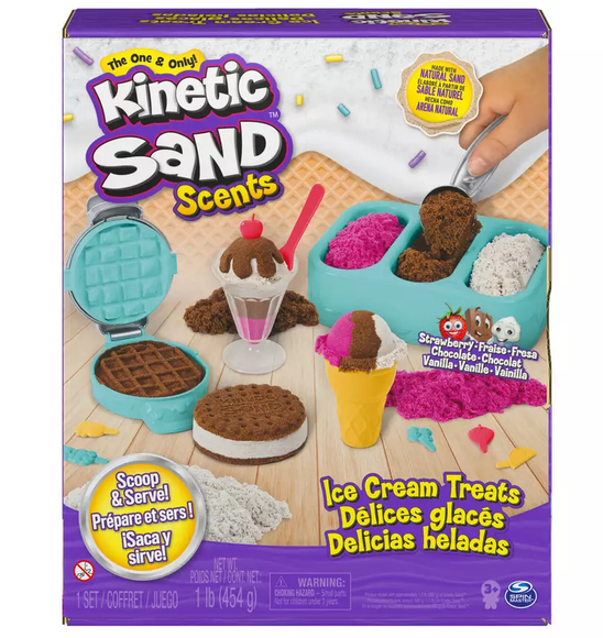 Spin Master Kinetic Sand 24486 Voňavý piesok - kopčeky zmrzliny