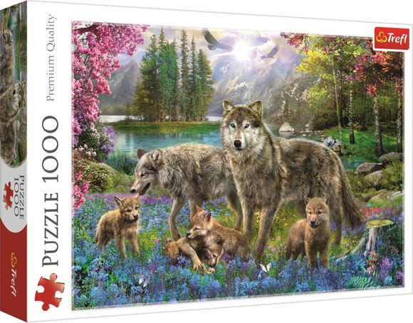 Trefl 110558 puzzle 1000 Rodina vlkov