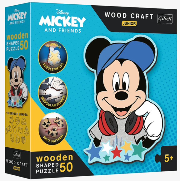 Trefl 120199 Wood Craft Junior 50 - Mickey Mouse