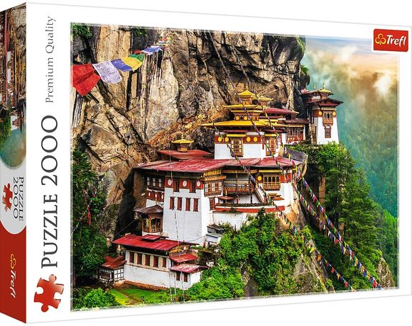 Trefl 127092 puzzle 2000 Tigrie hnizdo, Bhutan