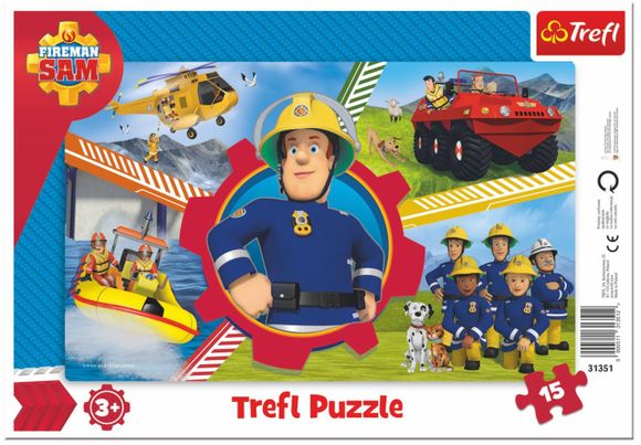 Trefl 131351 puzzle 15 Požiarnik Sam