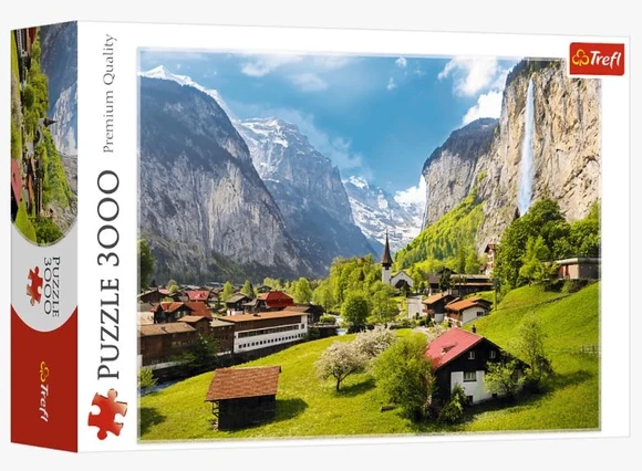 Trefl 133076 puzzle 3000 Lauterbrunnen Švajčiarsko