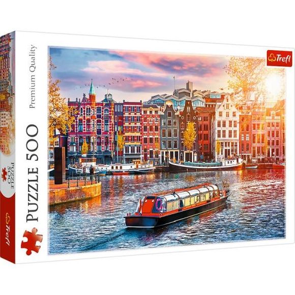 Trefl 137428 puzzle 500 Amsterdam, Holandsko