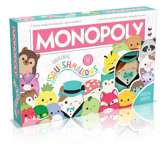 Winning Moves 04179-BL1-6 Monopoly Squishmallows CZ/SK