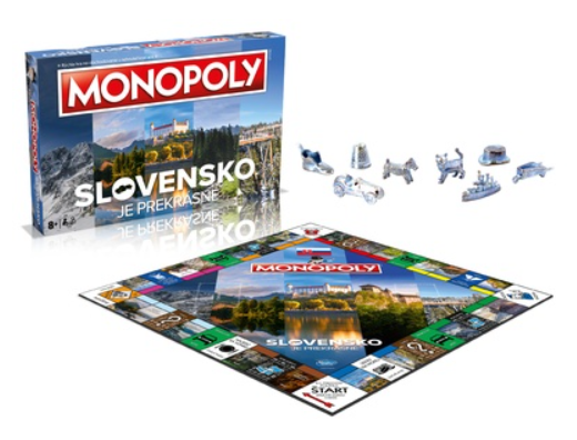 Winning Moves 01907-SVK-6 Monopoly Slovensko je prekrásne